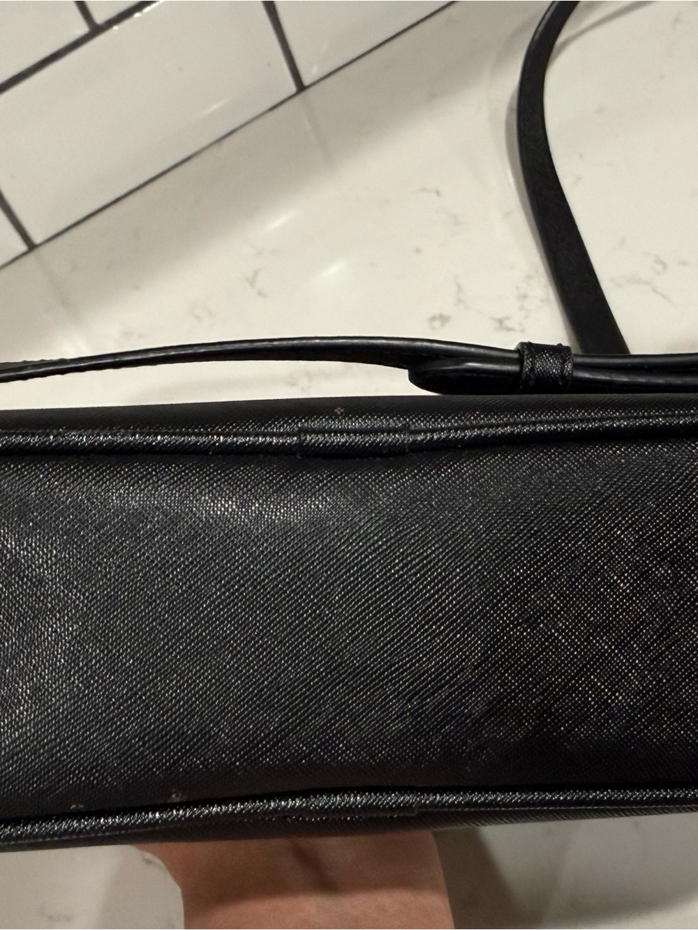 Marc Jacobs Black Leather Crossbody Bag with matching wallet - Picture 7 of 10